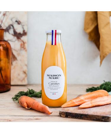 Creamy carrot soup 50cl • Maison Marc • Herbicide-free, insecticide-free, preservative-free • Creamy vegetable soup Made in France • Vegetable soup • The real taste of carrots