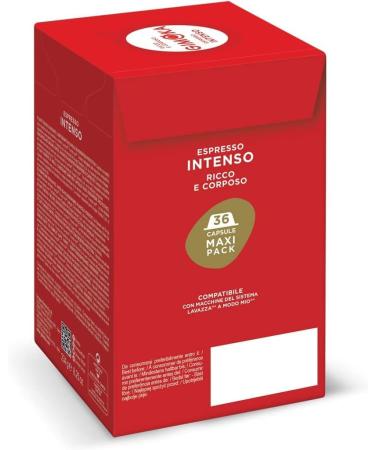  Gimoka Gimoka - Compatible with Lavazza - A Modo Mio - 144 capsules - Intense taste - Intensity 12 - Made in Italy - Buy Online on GoSupps.com