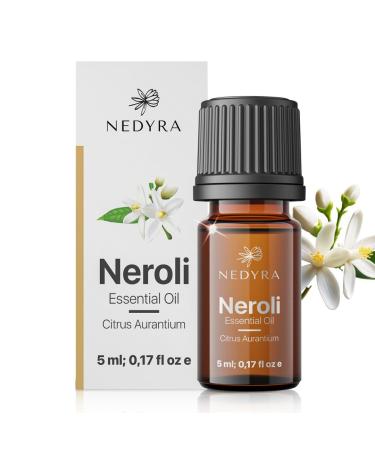 Nedyra Neroli Essential Oil Premium Neroli Oil from Bitter Orange Blossoms,100% Pure and Natural, Neroli Essential Oil for Skin, Aromatherapy, Perfume & DIY Soap.