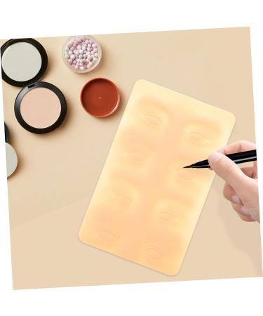 FOMIYES 2pcs Eye Brow Shaping Kit Eyeliner Practice Skin Eyeliner Skin Fake Leather Eyebrow Lines 3d Suite - Buy Online on GoSupps.com