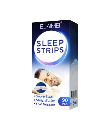 Mouth Tape for Sleeping Anti Snoring 90 pcs Sleep Strips Mouth Breathing Prevention Stop snoring Keep Mouth Closed While Sleeping to Improve Sleep Quality (White)
