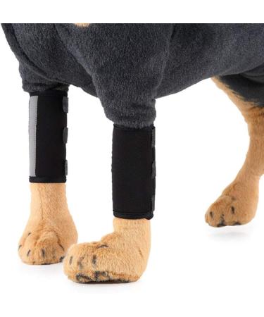 RayMinsin with Reflective Tape Elbow Support Dog Leg Cover Knee Support can Help Treat sprains and Inflammation Caused by Arthritis (1Pair) (Black L) - Buy Online on GoSupps.com