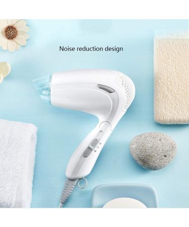 1000W Powerful Quick Drying Salon Professional Hair Dryer Compact Anti-frizz Ionic Hair Dryer with Styling Nozzle Portable Foldable Travel Fast Drying Lightweight for Men and Women Home and Salon - Buy Online on GoSupps.com