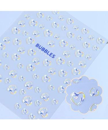 Gexo 5D Bubble Nail Art Stickers Decals - 3 Sheets, Self-Adhesive DIY Decorations - Buy Online on GoSupps.com