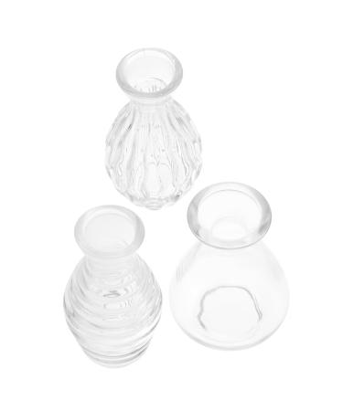 STOBAZA 3pcs Wide Mouth Aromatherapy Bottle Fragrance Release Bottles Essential Oil Bottle Essential Oil Diffuser Bottles Mini Perfumes Practical Aroma Diffuser Diffuser Bottle Glass