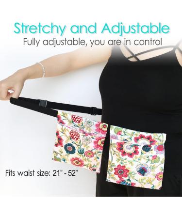 Adjustable Mastectomy Drain Belt with Floral Print - JP Bulbs Breast Cancer Post Surgery Recovery - Sunflower Design - Buy Online on GoSupps.com