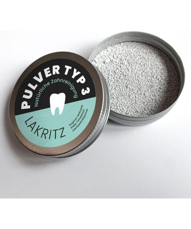 SCHETTLER's Natural Toothpaste Powder Type 3 | Healing Chalk Baltic Sea Salt & Licorice | Eco-Friendly Dental Care | 25g Screw-Top Tin - Buy Online on GoSupps.com
