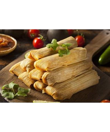 Premium Dried Corn Husks for Tamales 1 LB (16oz) - Natural Tamale Wrappers by Amazing Chiles and Spices - Buy Online on GoSupps.com