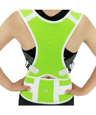 Posture Corrector Clavicle Shoulder Back Support Brace Corset Fully Waist Trainer Belt Adjustable Compression Waist Trainer Wrap for Men Women (Color : Size : X-Small) (Black Small) (Green XXX
