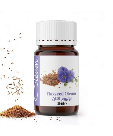 Oleum Flaxseed Oil 30 ml- 100% Pure and Stone-Milled Carrier Oil for Skin and Hair
