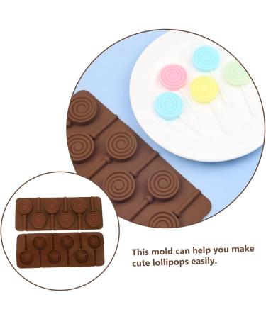 Ciieeo 2pcs Lollipop Mold Festival Baking Mold Lollipop Ball Molds Cookie Molds Sphere Lollipop Fondant Molds Sucker Molds Sucker Lollipop Silicone Cake Fudge Silica Gel Chocolate Candies - Buy Online on GoSupps.com