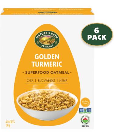 Nature's Path Organic Superfood Golden Turmeric Oatmeal 210 g (Pack of 6) Gluten Free Non-GMO - Buy Online on GoSupps.com