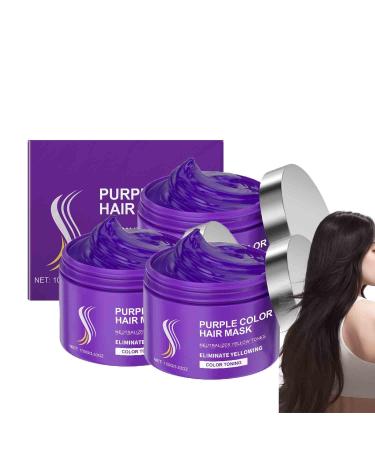 Purple Hair Mask - Keratin Hair Treatment Repairs and nourishes hair Purple hair mask Collagen Deep conditioner Removes yellow tones and moisturizes hair