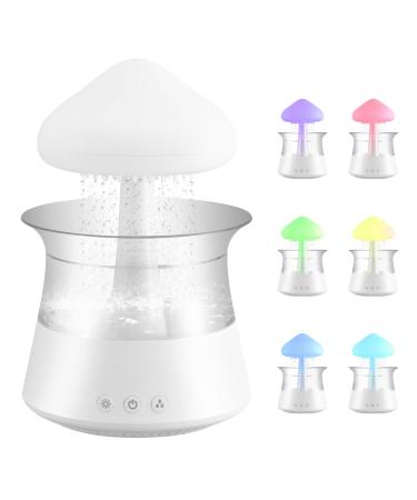 Rain Cloud Humidifier 3 in 1 Raincloud Humidifier/Essential Oil Diffuser/7 Colors Night Light Bedside Cute Raining Drop Sounds for Sleeping Aromatherapy Essential Oil Diffuser for Bedroom (White) - Buy Online on GoSupps.com