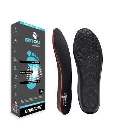 Smou comfort shoe insoles gel |Anti sweat | Shoe inserts with memory foam |Ideal like insoles of work shoes |Gel insole men's women |Great cushioning (42-43 EU)