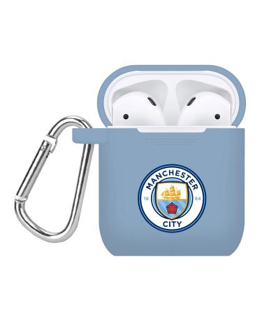 Manchester City FC Silicone Case Cover Compatible with Apple AirPods Battery Case (Sky Blue), (FC-APA1-MC)