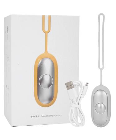 Sleep Aid Device USB Rechargeable Calm Carry for Anxiety Micro-Current Hypnotic Sleeping Aids for Fast and Deep Sleep Stress Relief (Silver)