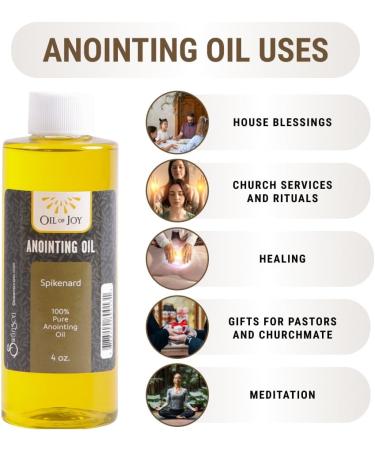 Premium 4oz Spikenard Anointing Oil for Prayer & Worship | Altar Size | Ideal for Personal & Church Use - Buy Online on GoSupps.com