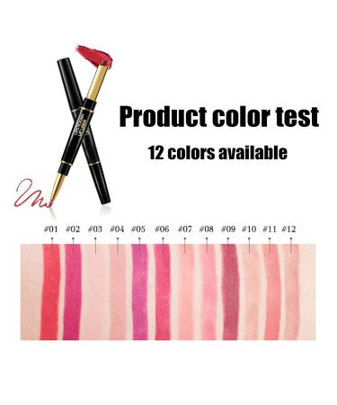 2-in-1 Waterproof Lipstick & Lip Liner Set - Long Lasting Matte Finish | 12 Colors - Mashpptuli #10 - Buy Online on GoSupps.com