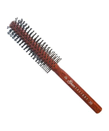 The Shave Factory Static-Free Round Wooden Styling Brushes - Brushes for Salon and Home Use - Professional Results and Long-Lasting Shine (Brown Model 39)