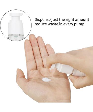 LONGWAY 1 Oz Clear Airless Cosmetic Cream Pump Bottle - Pack of 6 | Travel Size Dispenser for Shampoo & Foundation - Buy Online on GoSupps.com