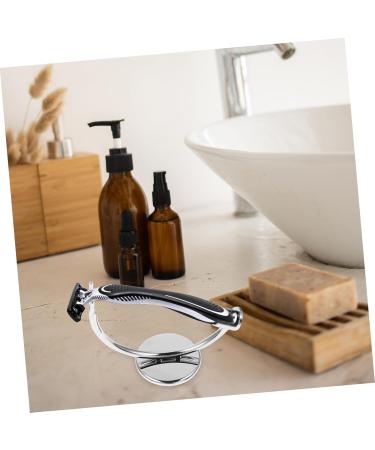 Premium Brush Holder & Razor Stand - Stable Safety Tool for Beard Shaving | Ideal Bathroom Storage for Men - Buy Online on GoSupps.com