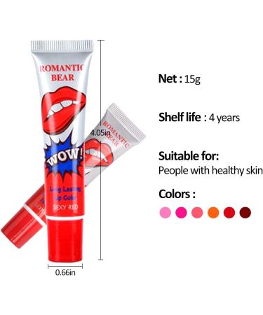  Erinde Erinde 6 Pcs Natural Lipsticks Lip Glosses and Clear Lip Gloss Spots for Women Long Lasting Waterproof - Buy Online on GoSupps.com