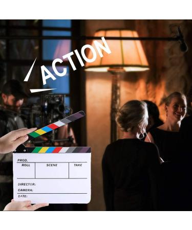 Movie Film Video Clapboard Director's Cut Action Scene Clapper Board Movie Theme Party Decorations - Black/Colorful  11.8x10.6 inches - Buy Online on GoSupps.com