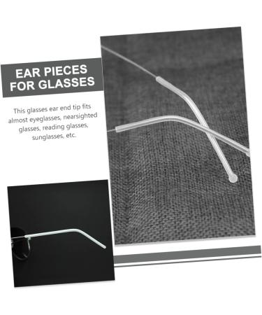 EXCEART Glasses Strap Holder & Tips for Kids - 12 Pairs Silicone Sunglasses Ear Hooks | Allergy Prevention | White Gel Sleeves 7x0.45cm - Buy Online on GoSupps.com