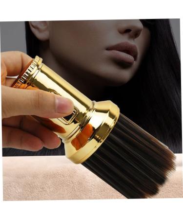 Minkissy Retractable Hairdressing Brush & Shaving Brush - Dual Use Body & Face Powder Brush for Men - Golden 13.5x6 cm - Buy Online on GoSupps.com