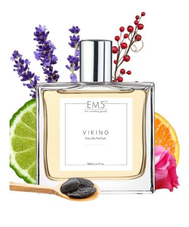 EM'5 Viking Perfume for Men | Aromatic Citrus Woody Fragrance | All Day Wear EDP Strong and Long Lasting Spray | Luxury Gift for Him.