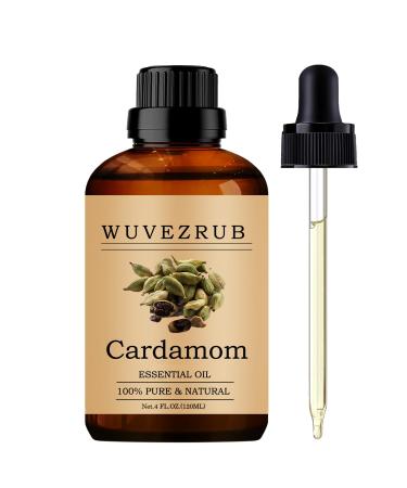 Wuvezrub Cardamom Essential Oils 120ML Pure and Natural Essential Oil for Aromatherapy Diffuser - Cardamom / 4 Fl Oz