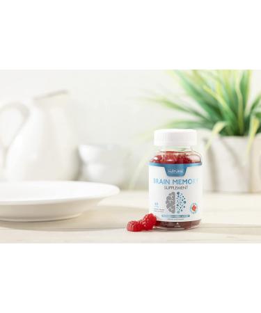 Memory Support Gummy Supplement with Phosphatidylserine and Vitamin B12 - Nootropic Brain Booster for Seniors and Adults - 60 Gummies - Buy Online on GoSupps.com