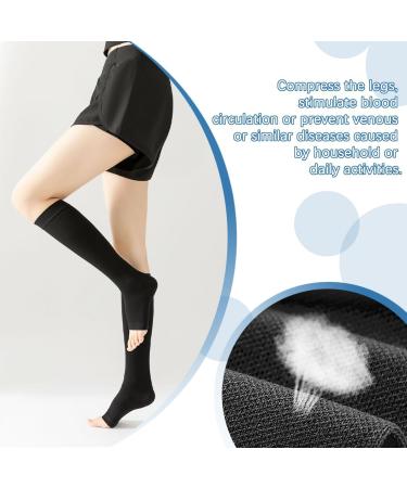 Shop Medical Compression Stockings for Women & Men - Graded Support for Varicose Veins & Edema | Anti-Thrombosis Socks in Black Size L - Buy Online on GoSupps.com