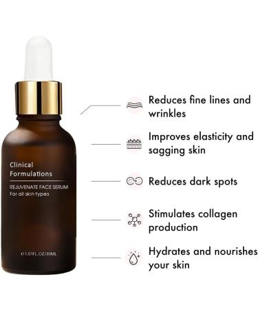 Rejuvenate Face Serum Face Serum Rejuvenate Skin Care Rejuvenate Resurfacing Face Serum Rejuvenation Anti Wrinkle and Remove Dark Spot Deeply Hydration(2pcs) - Buy Online on GoSupps.com