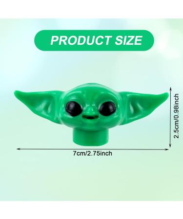 Baby Yoda Toothpaste Cap Dispenser - 4 Pack (2 Green + 2 White) | Fun Squeeze Toothpaste for Film Fans | Perfect for Kids & Adults - International Shipping Available! - Buy Online on GoSupps.com