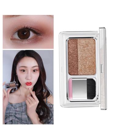 Buy Lazy Double Colors Glitter Eyeshadow - Waterproof Long Lasting Colorful Palette for Beginners | International Shipping - Buy Online on GoSupps.com