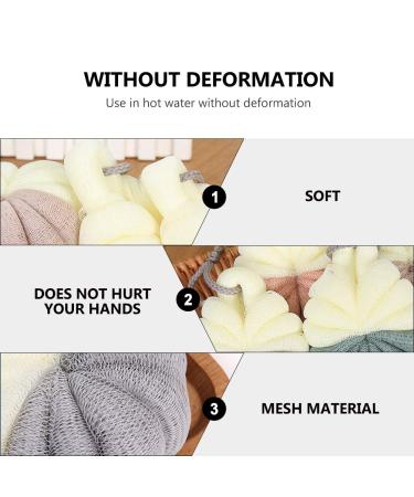 Buy Bath Flower Loofah Sponges - Bubble Making Net & Skin Brush for Soft Smooth Skin | Best Bath Poufs & Scrubber Online - Buy Online on GoSupps.com