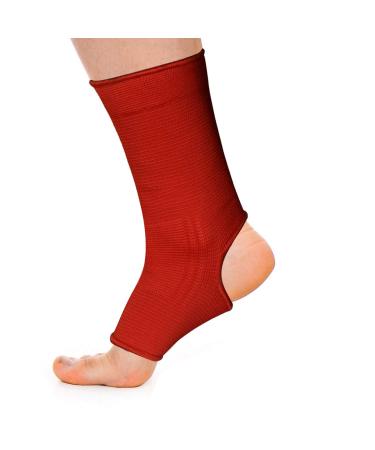 AQF MMA Ankle Support | Muay Thai Foot Brace Guard | Achilles Tendon Pain Relief | Red XL - Buy Online on GoSupps.com