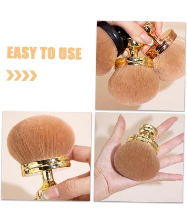 Beavorty Fluffy and Soft Makeup Brush Travel Powder Brush Setting Powder Brush for Loose Powder Face Makeup Brushes Face Powder Brush Cosmetic Brush Blush Brush Travel Makeup Brush 8.50X7.00X7.00CM Golden - Buy Online on GoSupps.com