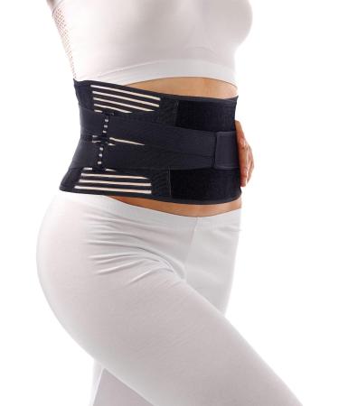 Fittoo Back Bandage with Support Strips & Adjustable Pull Tapes | Breathable Nylon Fabric for Back Pain Relief - Size M - Buy Online on GoSupps.com