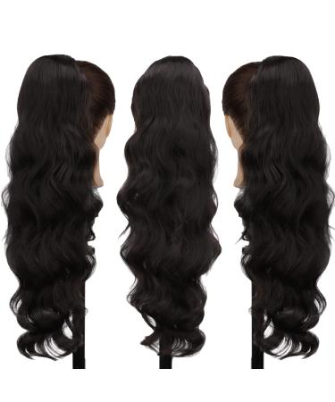 Preference Extensions Black Cord Strain Long Wrapped Ponytail - Natural Art Hair Extensions for Women | 60cm Afro Braid Hair - 1B 92g - Buy Online on GoSupps.com