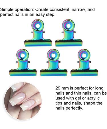 5 Pieces Nail Pinch Clamp Set - Nail Tip Clip & Extension Tool for Gel & Fiberglass Nails | Manicure Art Tweezers - Buy Online on GoSupps.com