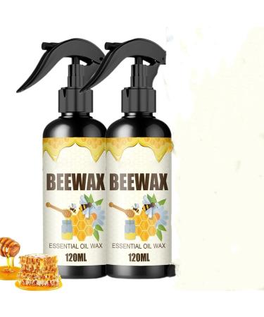 Natural Micro-Molecularized Beeswax Spray Beeswax Furniture Polish Spray Original Beeswax Furniture Polish Beeswax Spray Cleaner Furniture Beeswax Spray (2PCS) 120 ml (Pack of 1)
