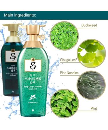 Ryo Scalp Deep Cleansing & Cooling Shampoo 500ml | Anti-Dandruff Excess Sebum Care & Natural Ingredients for Smelly Scalp - Buy Online on GoSupps.com