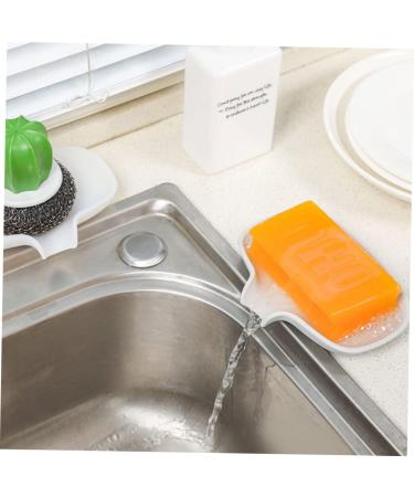 Ciieeo 4 Pcs Box Silicone Soap Dish Wood Trays Vessel Sink Kitchen Sink Sponge Dish Soap Dish for Shower Sponge Soap Wood Pallets Soap Holder for Bathroom Silica Gel Wooden Sponge Holder - Buy Online on GoSupps.com