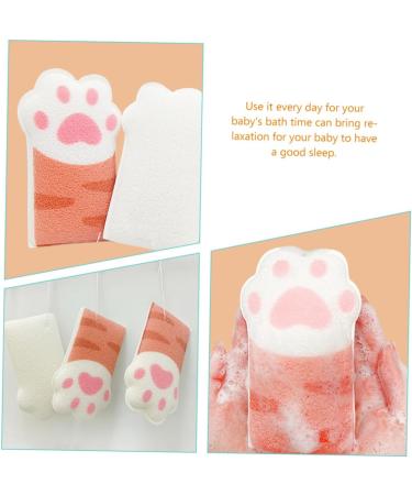 minkissy Cat Paw Bath Wipe Infant Bath Sponge Cat Paw Shower Sponge Toddler Bath Sponge Bath Sponges Back Brush Dry Brush for Body Baby Kids Bath Sponge Cartoon Bath Sponge Painless Newborn 12.5x7.5cm - Buy Online on GoSupps.com
