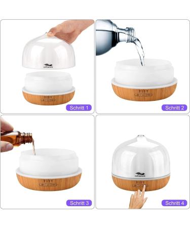 500ml Aroma Diffuser & Humidifier Automatic Shutdown Waterless Operation Silent Multi-Color LED Light for Essential Oils - Shop Internationally! - Buy Online on GoSupps.com