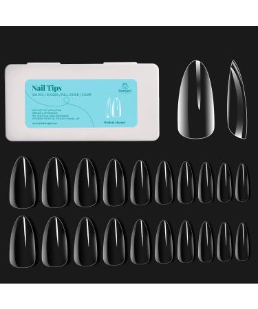 Beetles Gel Polish 2 in 1 Nail Glue and Base Gel Kit with 500Pcs Clear Full Cover Medium Almond False Nails - Buy Online on GoSupps.com