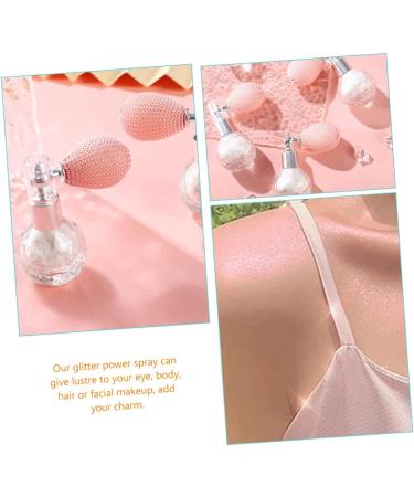 FOMIYES Glitter Eye Shadow 2pcs High Gloss Dusting Makeup Eyeshadow Highlighter Powder Spray for Body Flash Powder Diamond Miss 1 count (Pack of 1) Pinkx2pcs - Buy Online on GoSupps.com